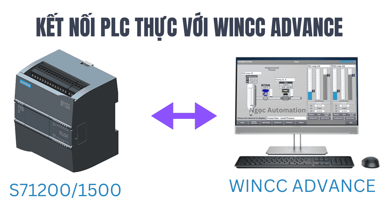 Hướng dẫn kết nối PLC S71200 thực với WinCC Advance