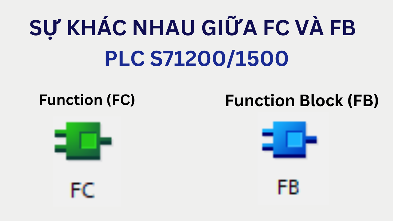 Sự khác nhau giữa khối FB và FC trong PLC S71200/S71500