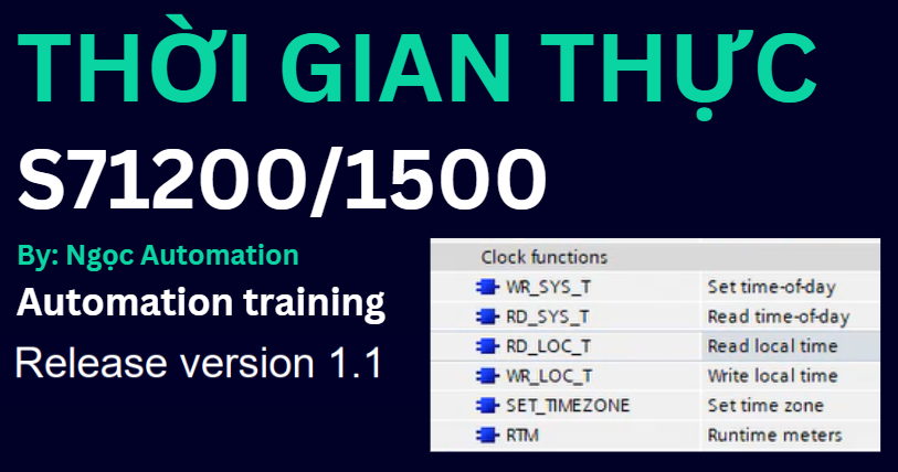 Lập trình thời Gian Thực PLC S7-1200 - Hướng dẫn