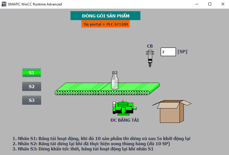 File lập trình đóng gói sản phẩm - Tia portal và S71200
