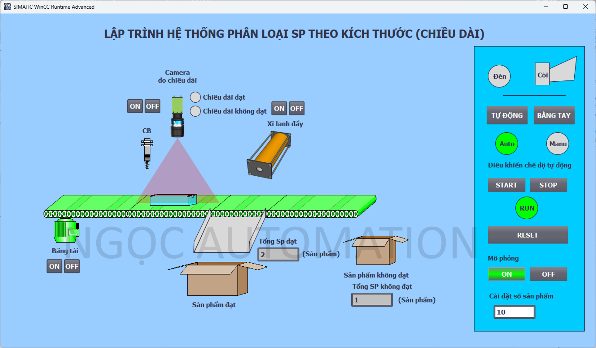 Đồ án phân loại sản phẩm theo kích thước - Tia portal và PLC S71200